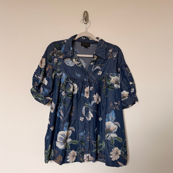 Gracia Tops - Gracia Button Down Blouse